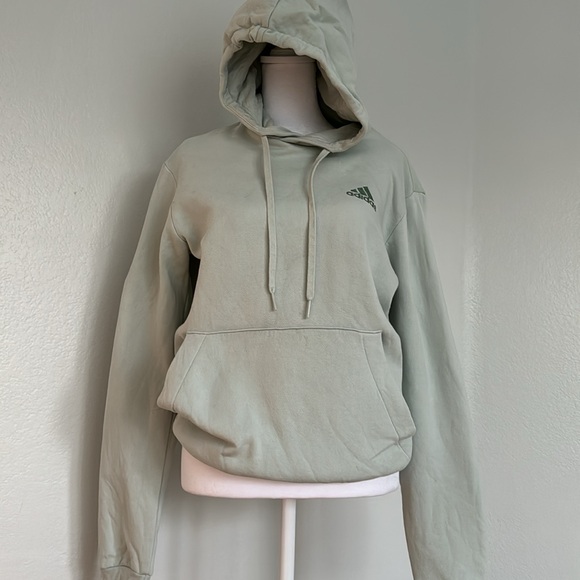 Light Green Adidas Hoodie Sweater Size Small - Picture 1 of 4